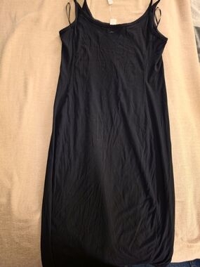 PINK Victoria's Secret Black Ribbed Tank